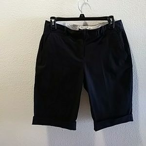 Talbots rich black shorts . like new size 4